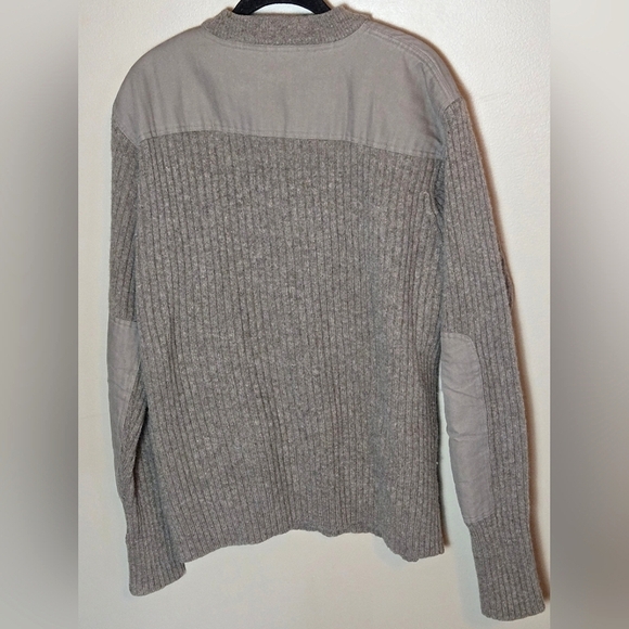 Mens Vintage L.L. Bean 100% Wool Heritage Old Money Cabincore Henley Sweater, XL - Picture 3 of 4